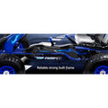 Rigo Kids Pedal Go Kart Racing Car Blue Rubber Tyres
