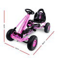 Rigo Kids Pedal Go Kart Ride On Car Pink Rubber Tyres