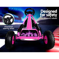 Rigo Kids Pedal Go Kart Ride On Car Pink Rubber Tyres