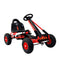 Rigo Kids Pedal Go Kart Red Rubber Tyres Racing Car Ride On