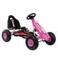 Rigo Kids Pedal Go Kart Ride On Car Adjustable Seat Pink