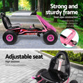 Rigo Kids Pedal Go Kart Ride On Car Adjustable Seat Pink
