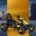 Rigo Kids Pedal Go Kart Ride On Car Black Plastic Tyre