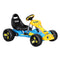 Rigo Kids Pedal Go Kart Blue Plastic Tyre Racing Car