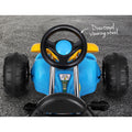 Rigo Kids Pedal Go Kart Blue Plastic Tyre Racing Car