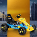 Rigo Kids Pedal Go Kart Blue Plastic Tyre Racing Car