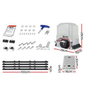 LockMaster Automatic Sliding Gate Opener 4M 1200KG Kit