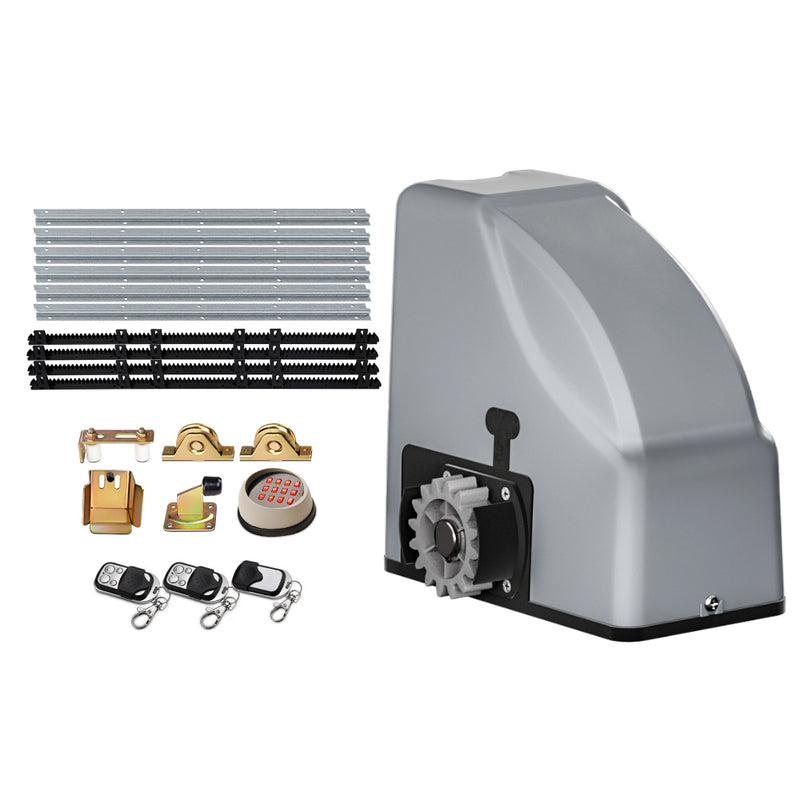 LockMaster Electric Sliding Gate Opener 800kg Keypad 4m