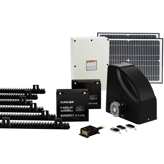 LockMaster Automatic Sliding Gate Opener 40W Solar 6M 600kg