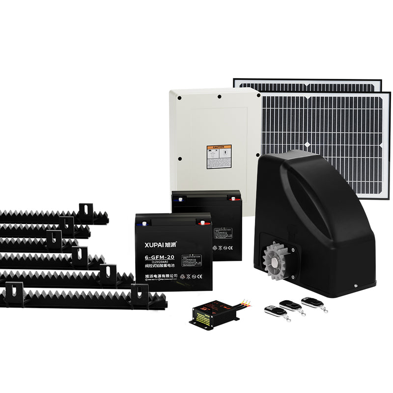 LockMaster Automatic Sliding Gate Opener 40W Solar 6M 600kg