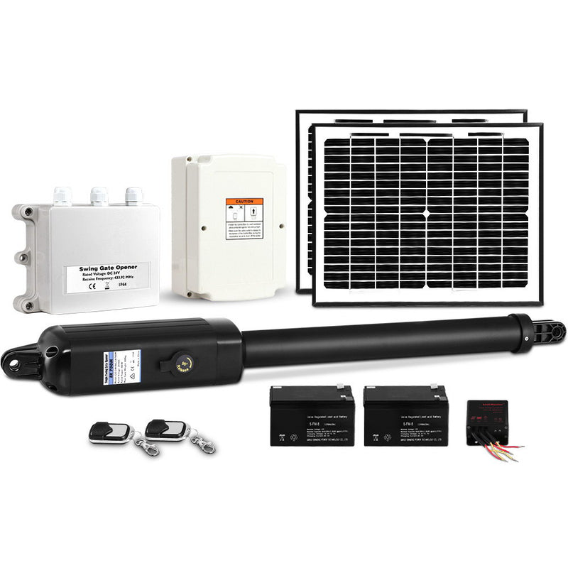 LockMaster Single Swing Gate Opener 500KG 20W Solar