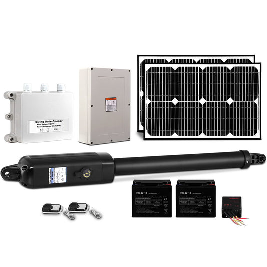 LockMaster Solar Gate Opener 500kg 40W Single Swing