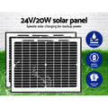Lockmaster Dual Swing Gate Opener 800kg Solar 20W