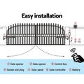 LockMaster 800KG Dual Swing Gate Opener 40W Solar Panel