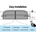 LockMaster Solar Gate Opener 10W 800KG Auto Remote Control