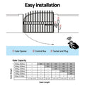 LockMaster Electric Gate Opener Single Swing 300KG 5M