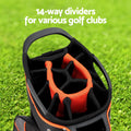 Everfit 14 Way Golf Bag Stand Insulated Carry Zip Rain Cover