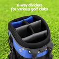 Everfit 6 Way Golf Bag Stand Insulated Carry Zippered Rain Cover