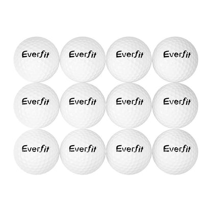 Everfit 12Pcs Golf Ball Set Reusable Distance Golf Balls Practice Training