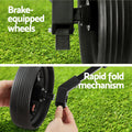 Everfit Golf Trolley 2 Wheel Folding Cart Cup Holder Buggy