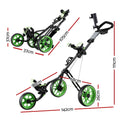 Everfit Golf Buggy 3 Wheel Trolley Height Adjustable Quick Fold