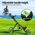 Everfit Golf Buggy 3 Wheel Trolley Height Adjustable Quick Fold