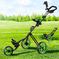 Everfit Golf Buggy 3 Wheel Trolley Height Adjustable Quick Fold