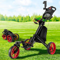 Everfit Golf Buggy Trolley Foldable Swivel Wheel Umbrella Bottle