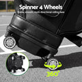 Everfit Golf Cart Bag Rolling Buggy 14 Clubs Black Synthetic