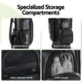Everfit Golf Cart Bag Rolling Buggy 14 Clubs Black Synthetic