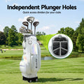 Everfit Golf Cart Bag Rolling Buggy Club Organiser White