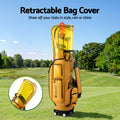 Everfit Golf Cart Bag Rolling Buggy Club Organiser Yellow