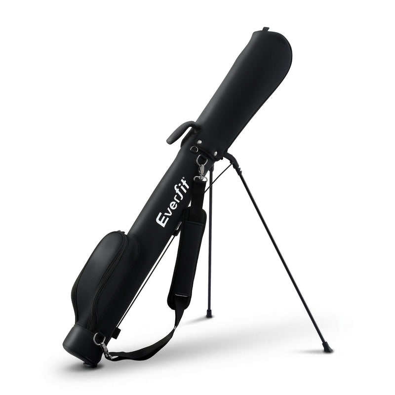 Everfit Golf Stand Bag Lightweight Black Sunday Pitch And Putt