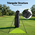 Everfit Golf Stand Bag Lightweight Black Sunday Pitch And Putt