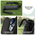 Everfit Golf Stand Bag Lightweight Black Sunday Pitch And Putt