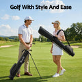 Everfit Golf Stand Bag Lightweight Black Sunday Pitch And Putt