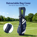 Everfit Golf Stand Bag Lightweight Dual Strap Blue Club Divider