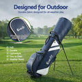 Everfit Golf Stand Bag Lightweight Dual Strap Blue Club Divider