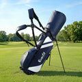 Everfit Golf Stand Bag Lightweight Dual Strap Blue Club Divider