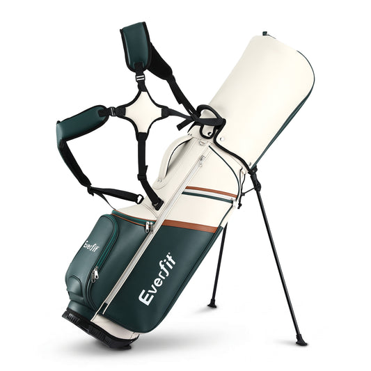 Everfit Golf Stand Bag Lightweight Carry Dual Strap 14 Divider