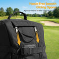 Everfit Golf Travel Bag Flight Cover Wheels Foldable Black
