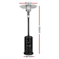 Devanti Outdoor Gas Patio Heater 3kW