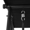 Gardeon 2 Seater Swing Chair Canopy Black Garden Bench Outdoor