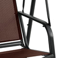 Gardeon 2 Seater Swing Chair Canopy Garden Bench Furniture Brown