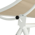 Gardeon 2 Seater Swing Chair Canopy Beige Garden Lounger Furniture