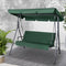 Gardeon 3 Seater Swing Chair Canopy Bench Garden Furniture Green