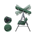 Gardeon 3 Seater Swing Chair Canopy Bench Garden Furniture Green