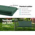 Gardeon 3 Seater Swing Chair Canopy Bench Garden Furniture Green