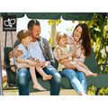Gardeon 3 Seater Swing Chair Canopy Bench Garden Furniture Green