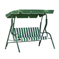 Gardeon 3 Seater Swing Chair Canopy Outdoor Garden Bench White